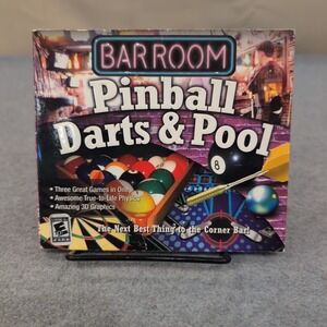 Bar Room Pinball Darts & Pool PC Game Cosmi Windows XP 2000 98se Jewel Case
